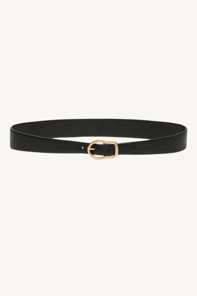 twisted classic belt 2cm - black