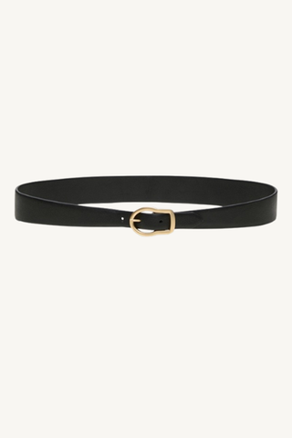 twisted classic belt 2cm - black
