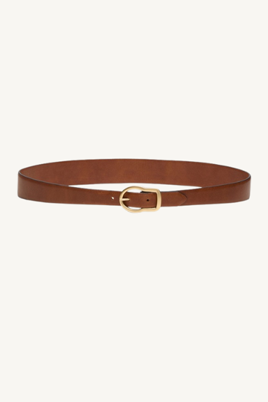 twisted classic belt 2cm - cognac