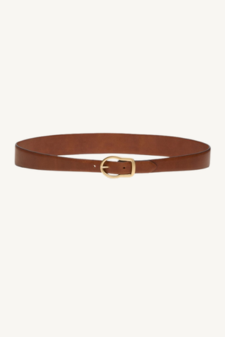 twisted classic belt 2cm - cognac