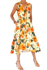 blurred marigold dress