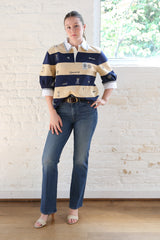 juliet emb rugby top - multi