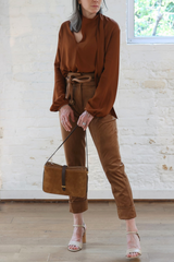 alanis blouse -camel