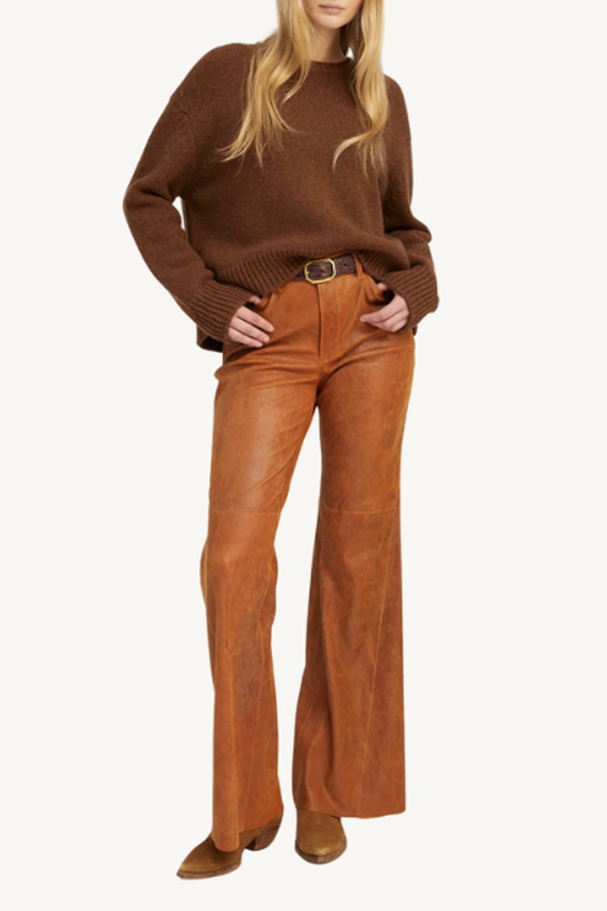 5 pocket patch flare - cedar