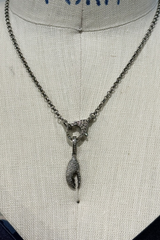 sterling silver claw pendant
