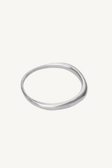 organic bangle - silver