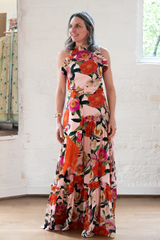 tatiana crepe dress - summer blooms