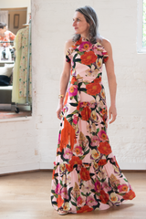 tatiana crepe dress - summer blooms