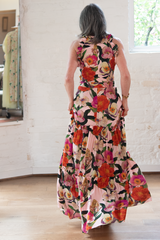 tatiana crepe dress - summer blooms