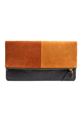 foldover clutch - patchwork