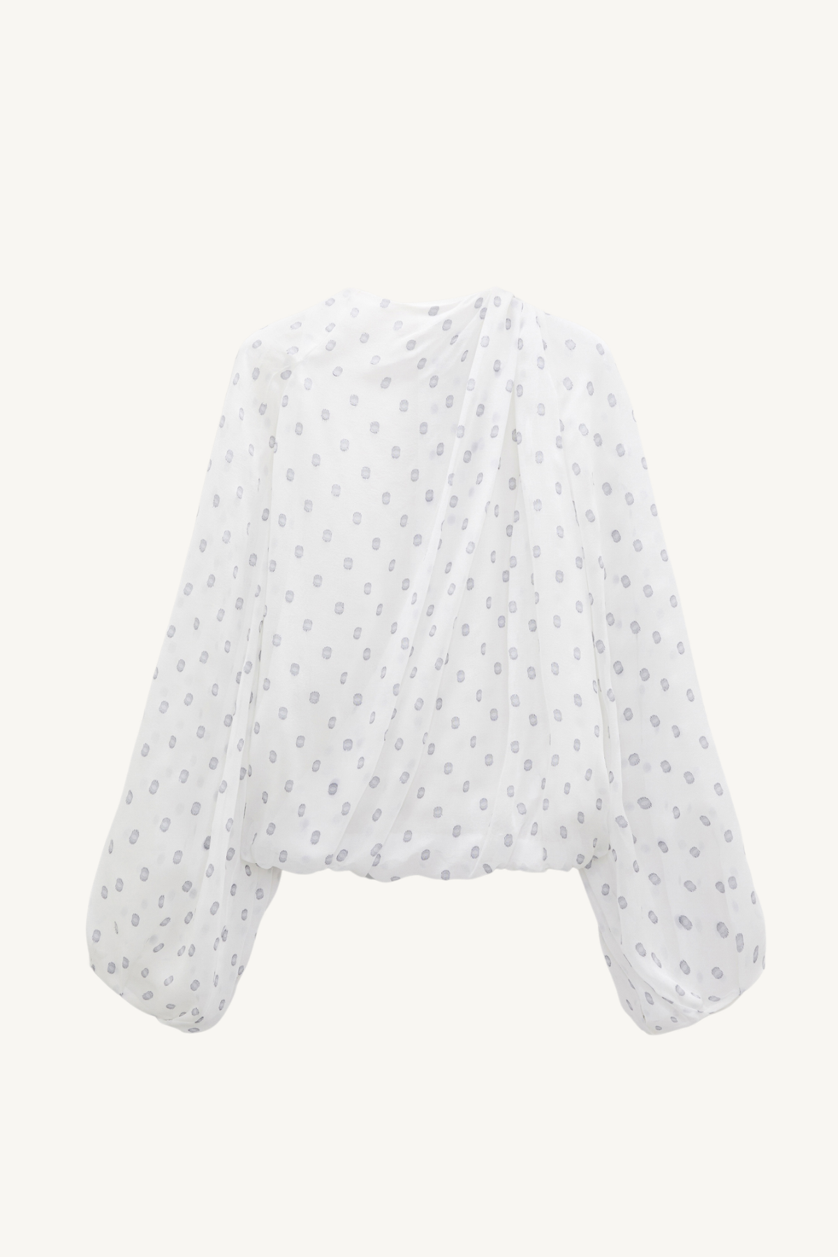 sheer spark blouse - camelia white