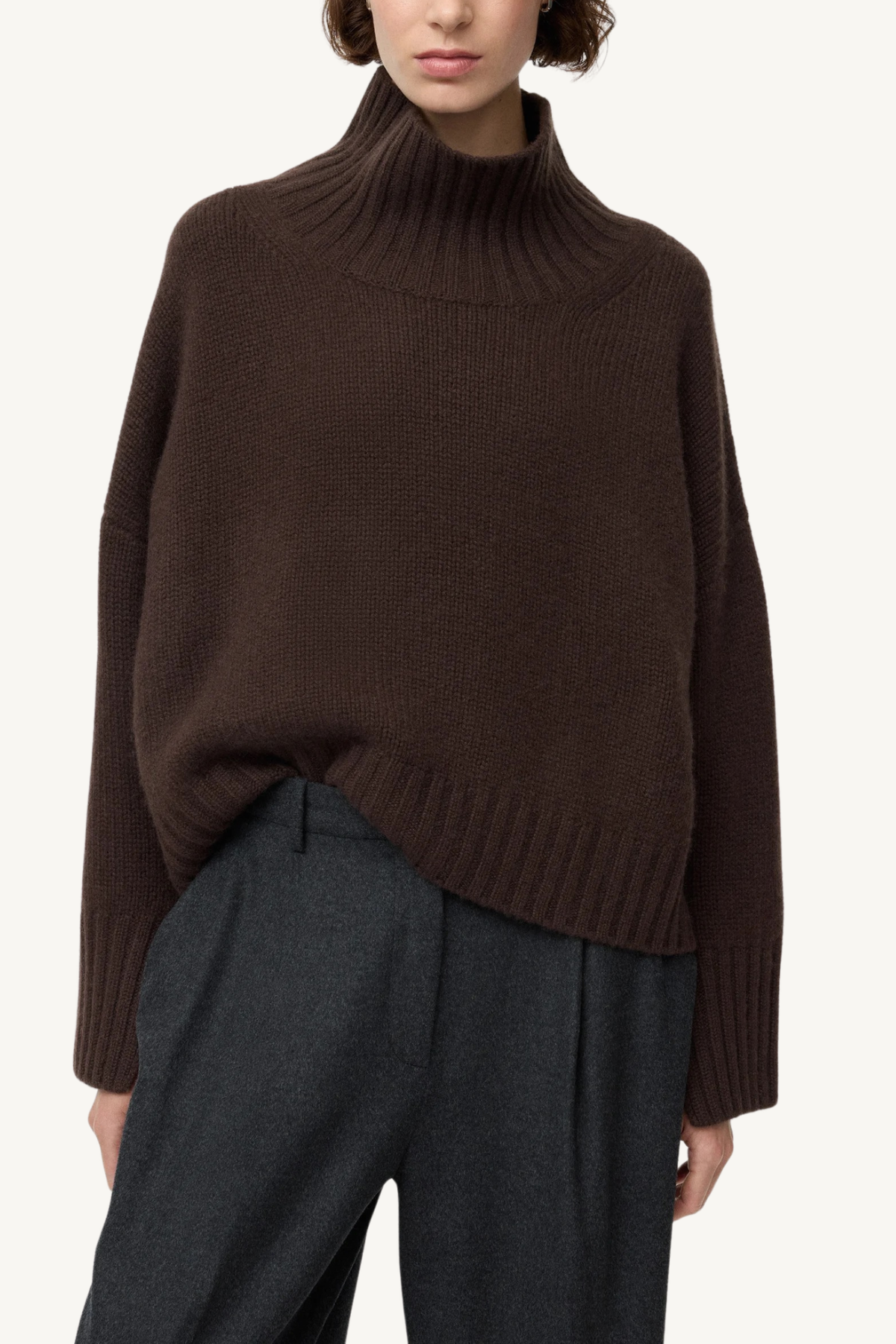 girlfriend turtleneck - mocha