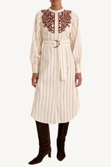 fletcher dress - henna stripe
