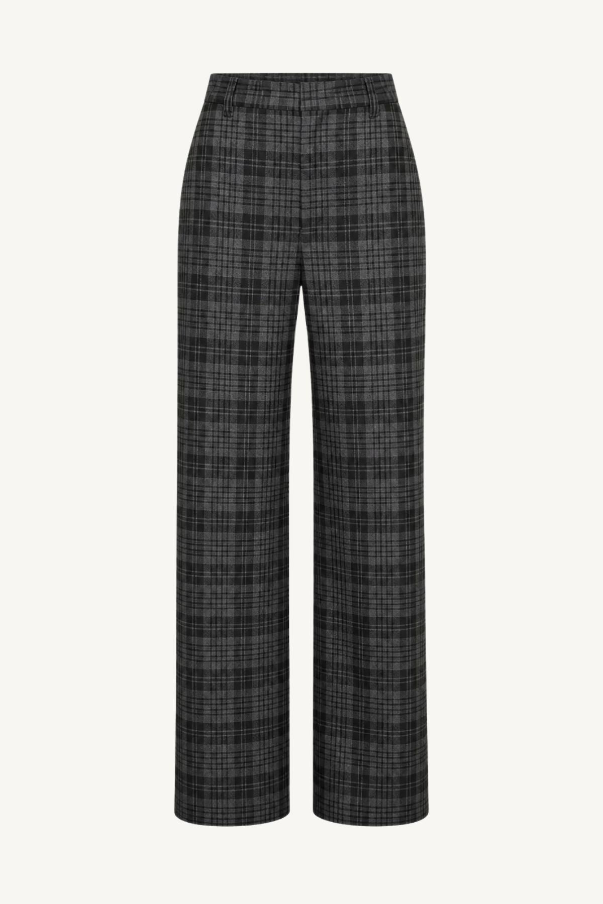boyish plaid trouser - charcoal plaid