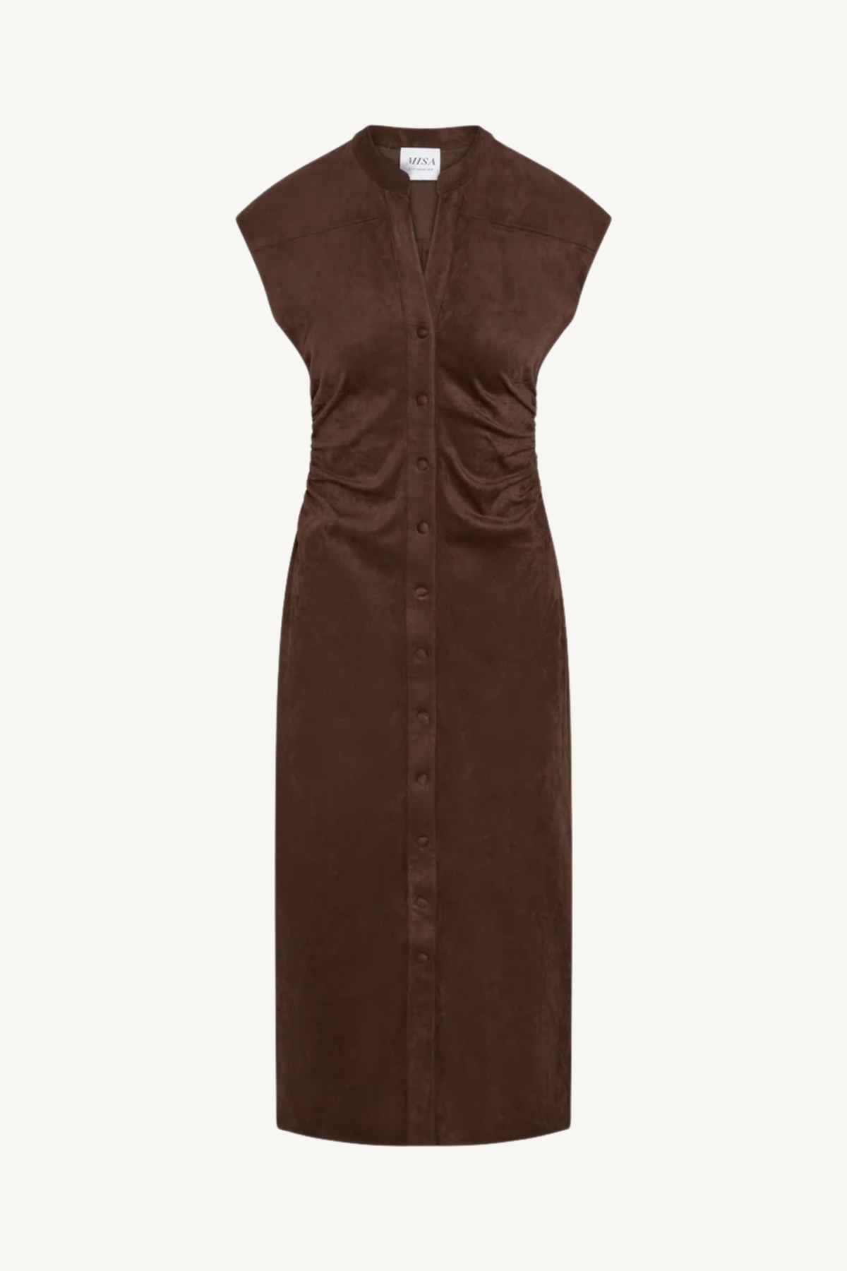 maud dress - faux suede