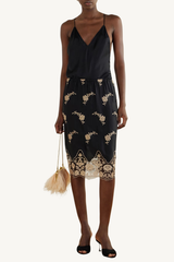 lucinda skirt - embroidered giardino segreto