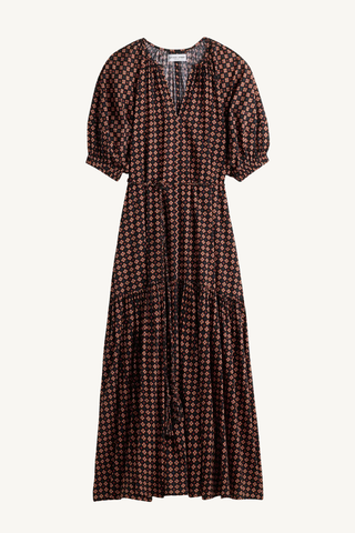 otillie maxi dress - foulard red