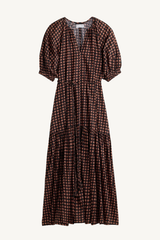otillie maxi dress - foulard red