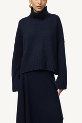 girlfriend turtleneck - navy