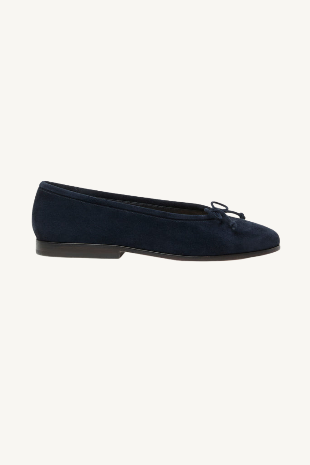 noelle flat - navy suede