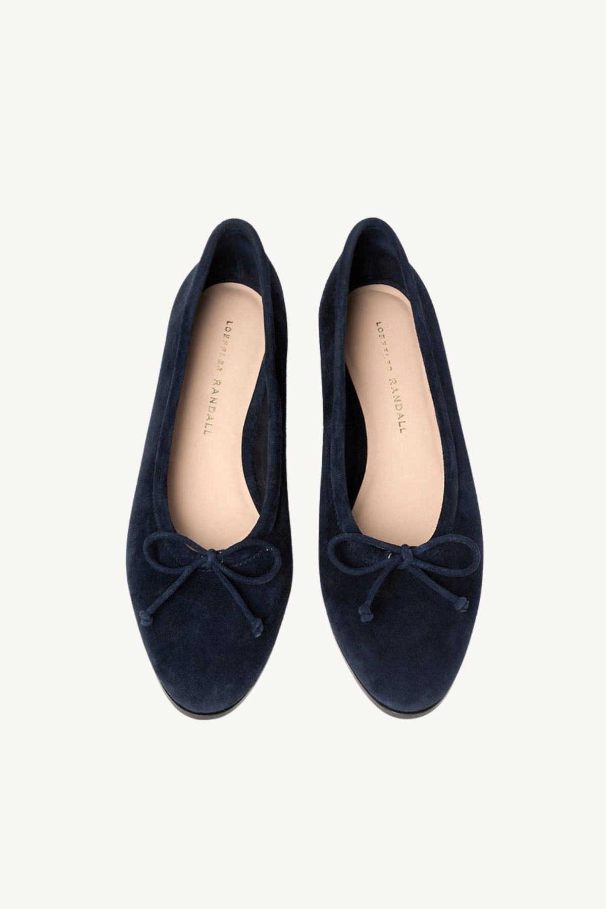 noelle flat - navy suede