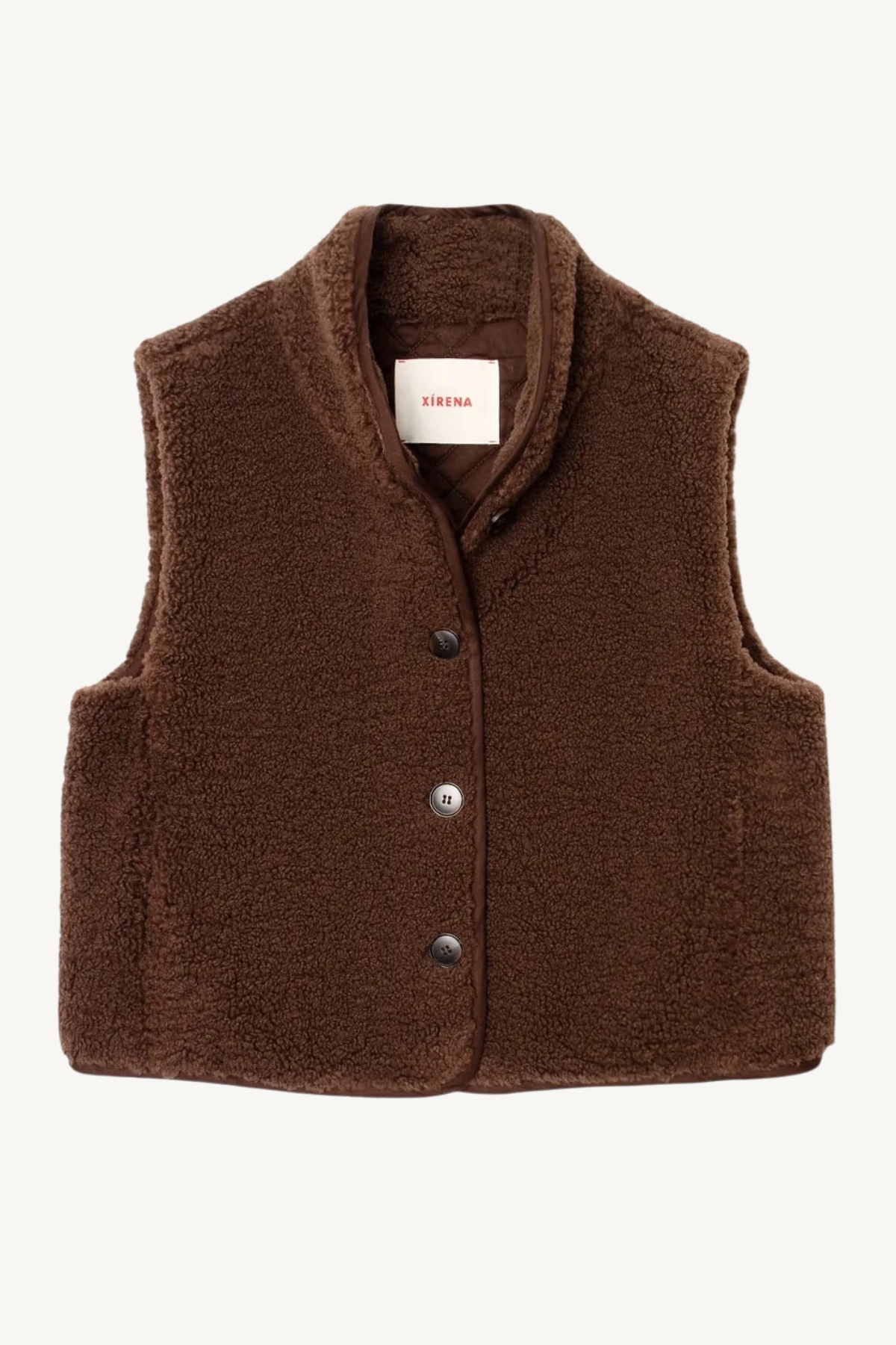 kensi vest - chocolate brown