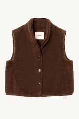kensi vest - chocolate brown