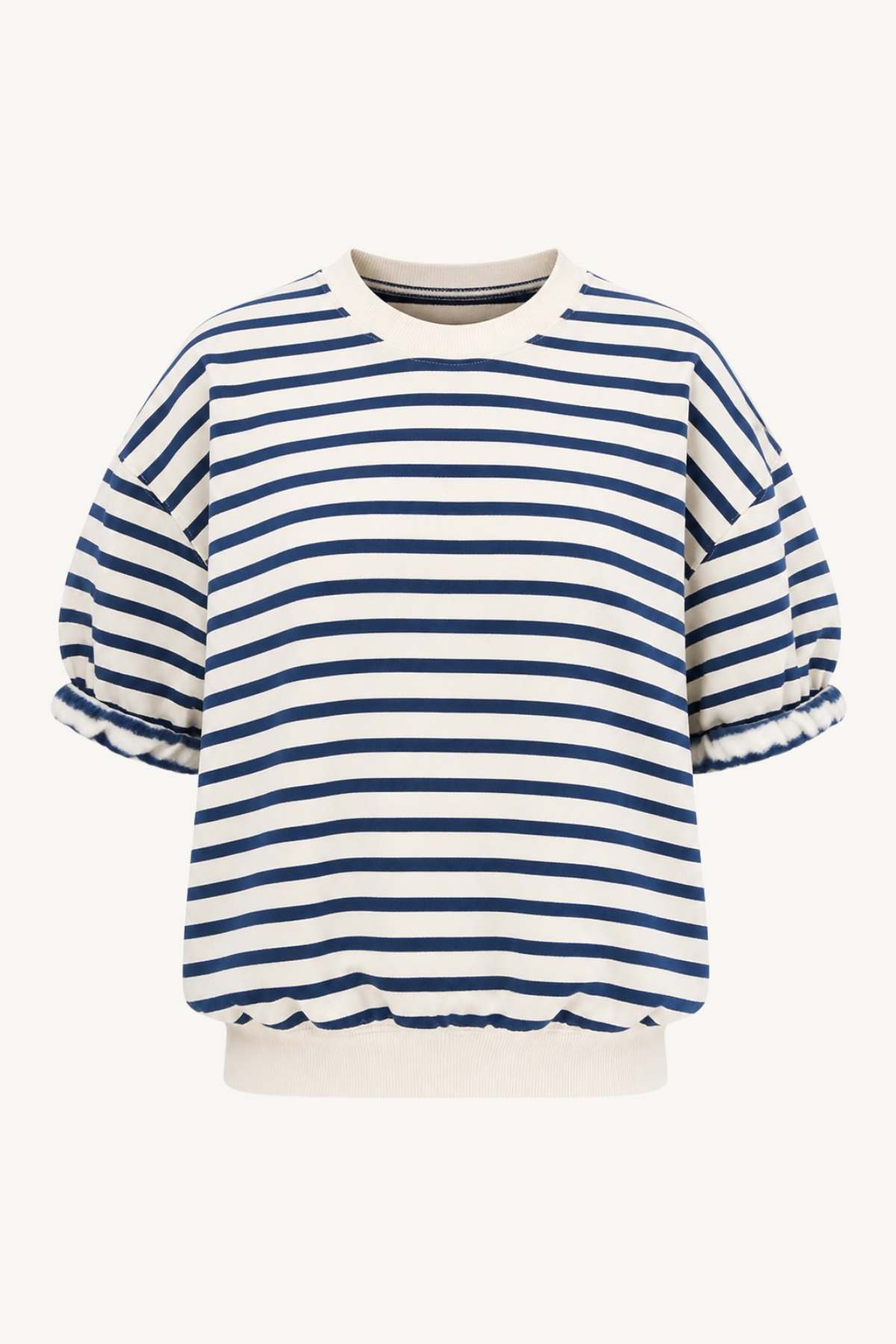 s/s oversized sweatshirt - stripes