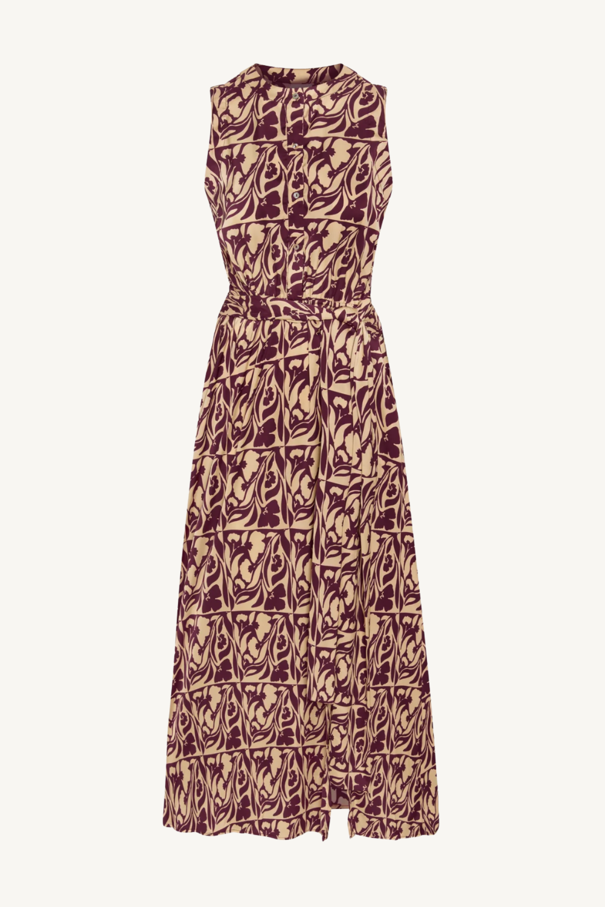 anabella dress - tiled floral satin