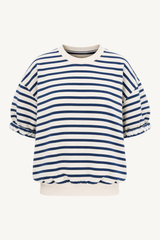 s/s oversized sweatshirt - stripes