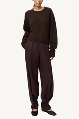 cashmere top - mocha