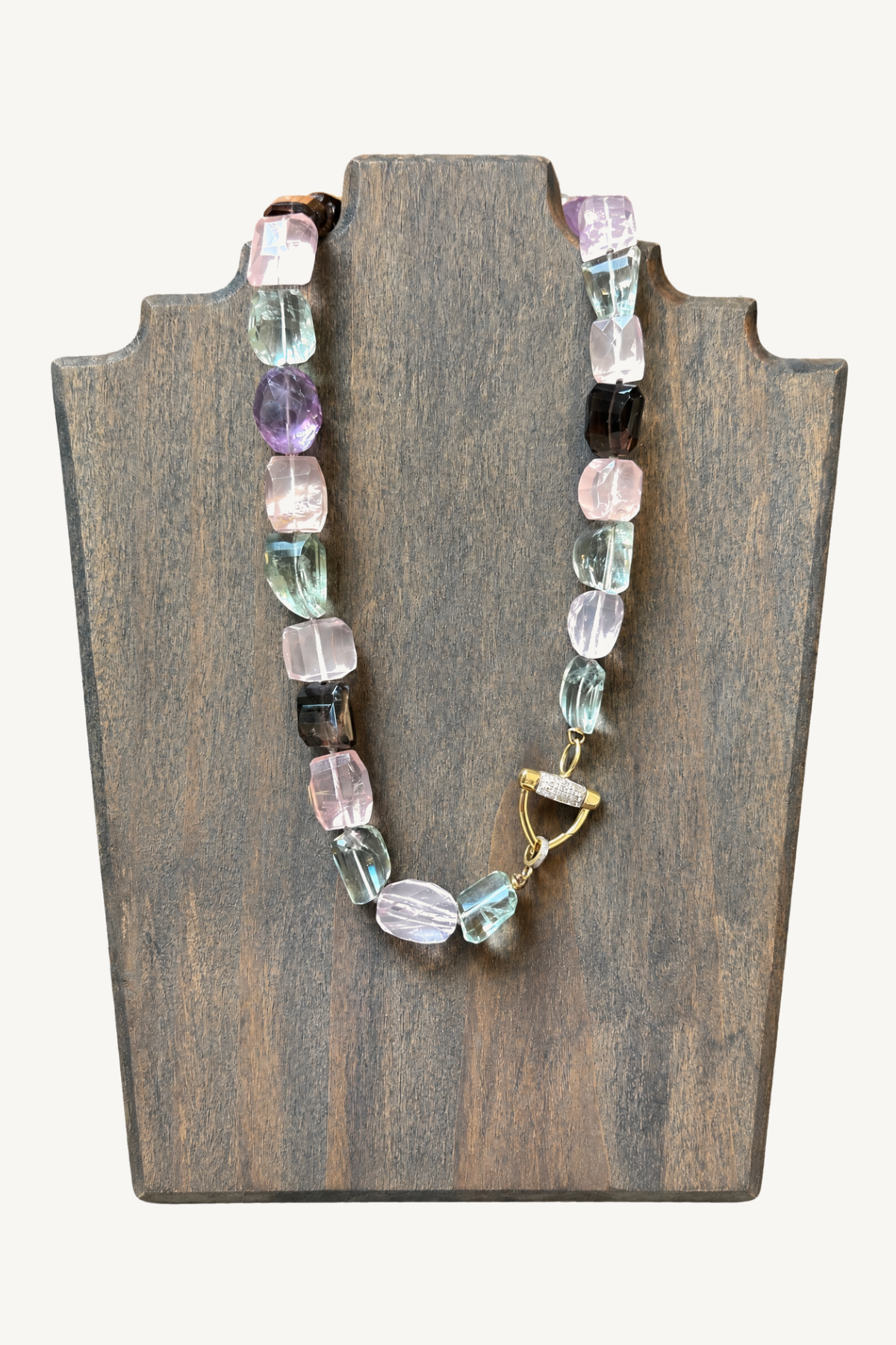 multi stone necklace