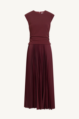 carly dress - deep redwood