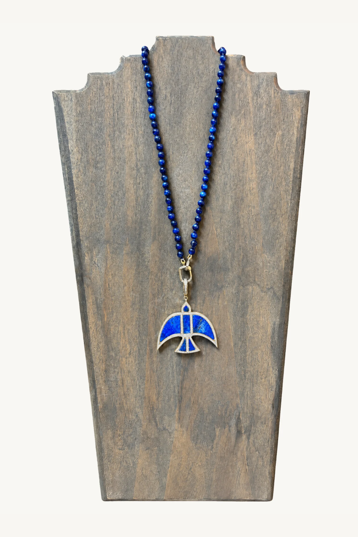 blue lapis beaded necklace
