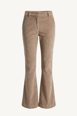 micro flare trousers - french taupe corduroy