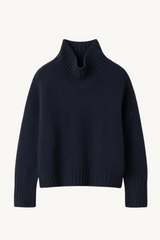 girlfriend turtleneck - navy