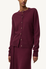 long sleeve cardigan - bordeaux