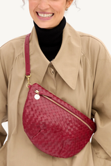 grande fanny - garnet diagonal woven