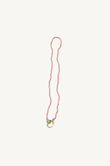pink opal beaded necklace