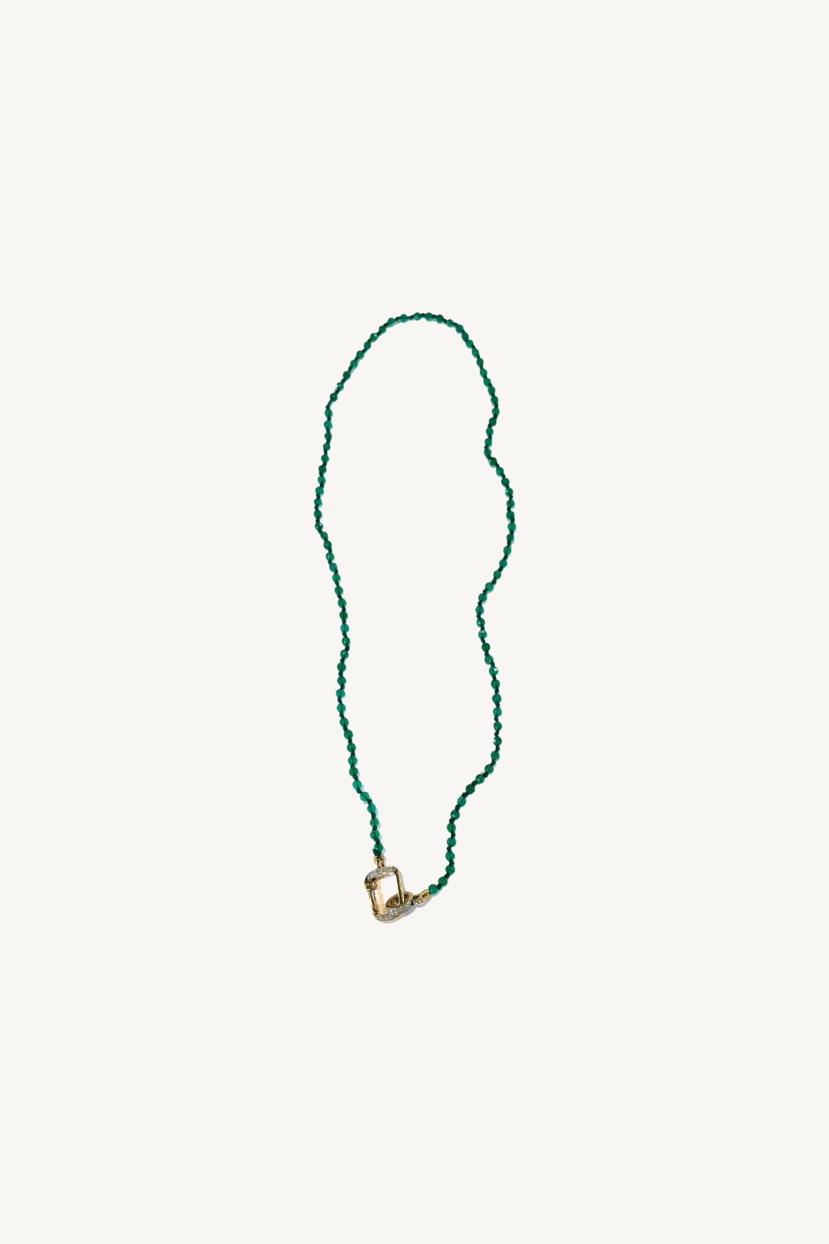 green onyx beaded necklace