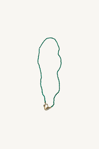 green onyx beaded necklace