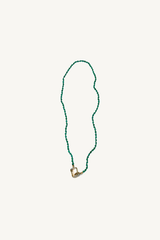 green onyx beaded necklace