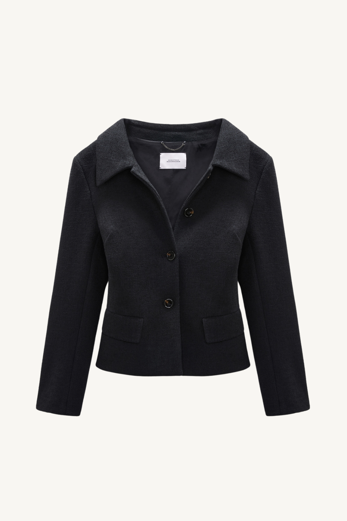 modern structure jacket - vinyl black