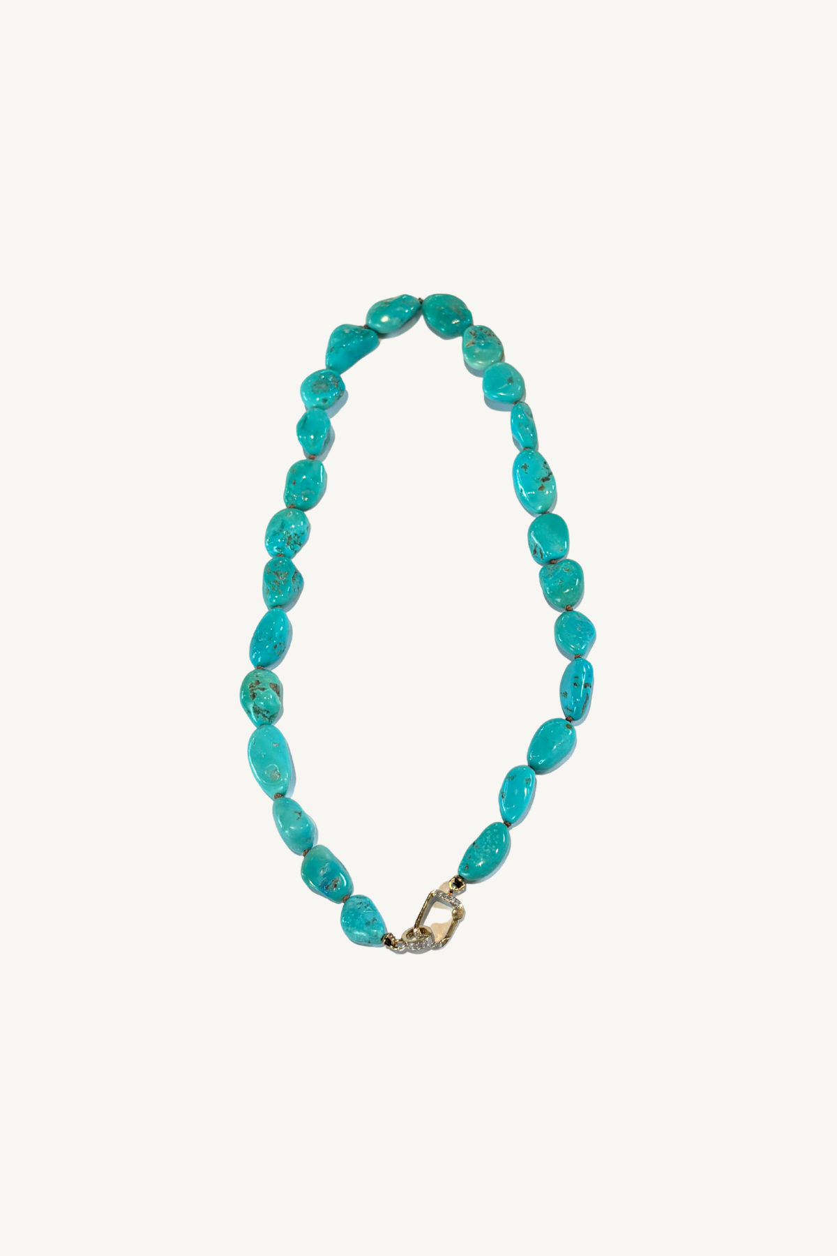 17" sleeping beauty turquoise necklace
