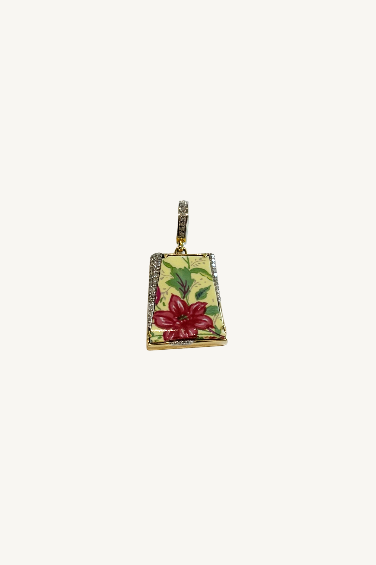yellow porcelain pendant