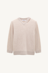 fluffy statements pullover - almond