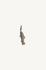 pave diamond fish pendant