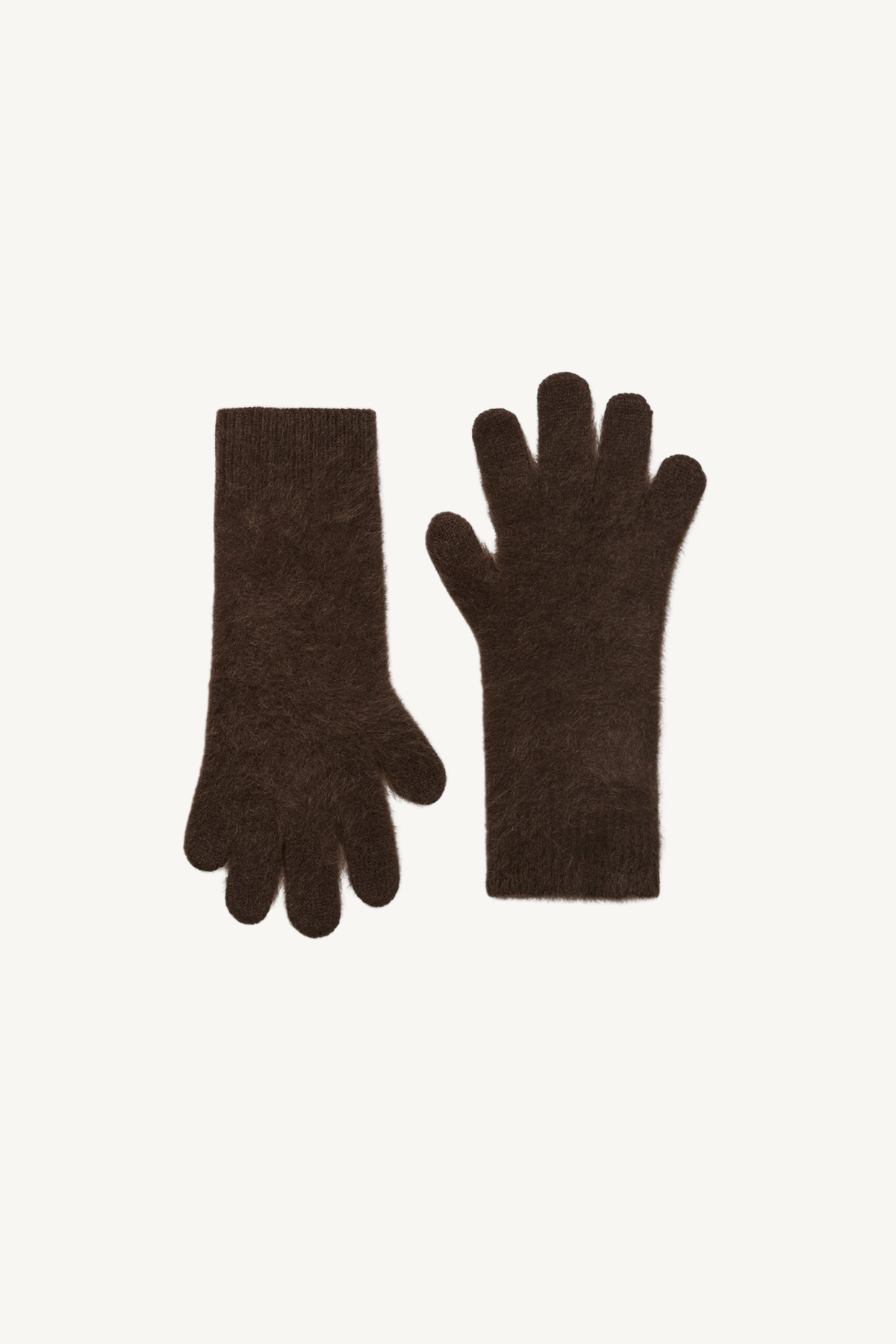 brushed gloves - mocha