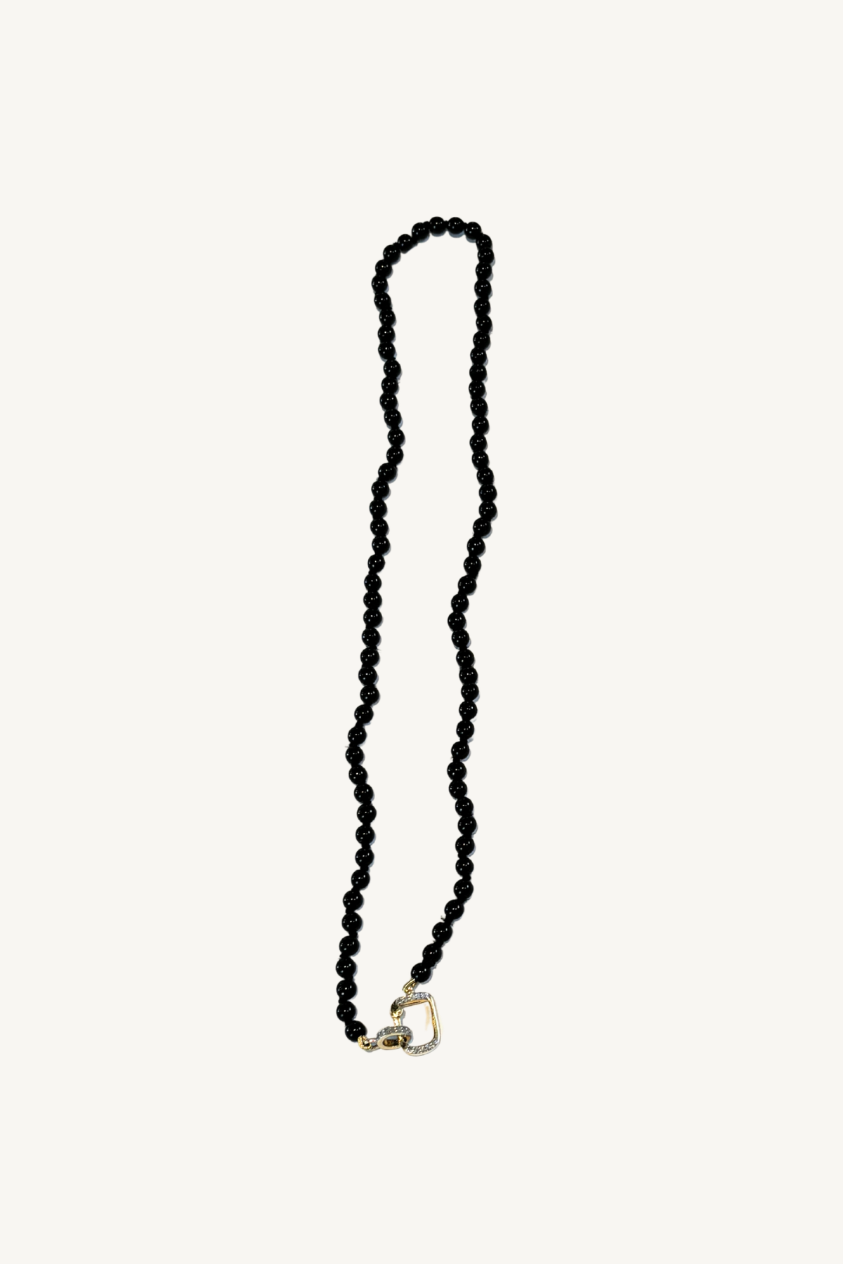 black onyx beaded necklace