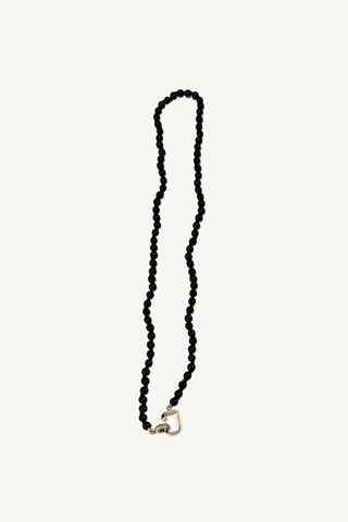black onyx beaded necklace